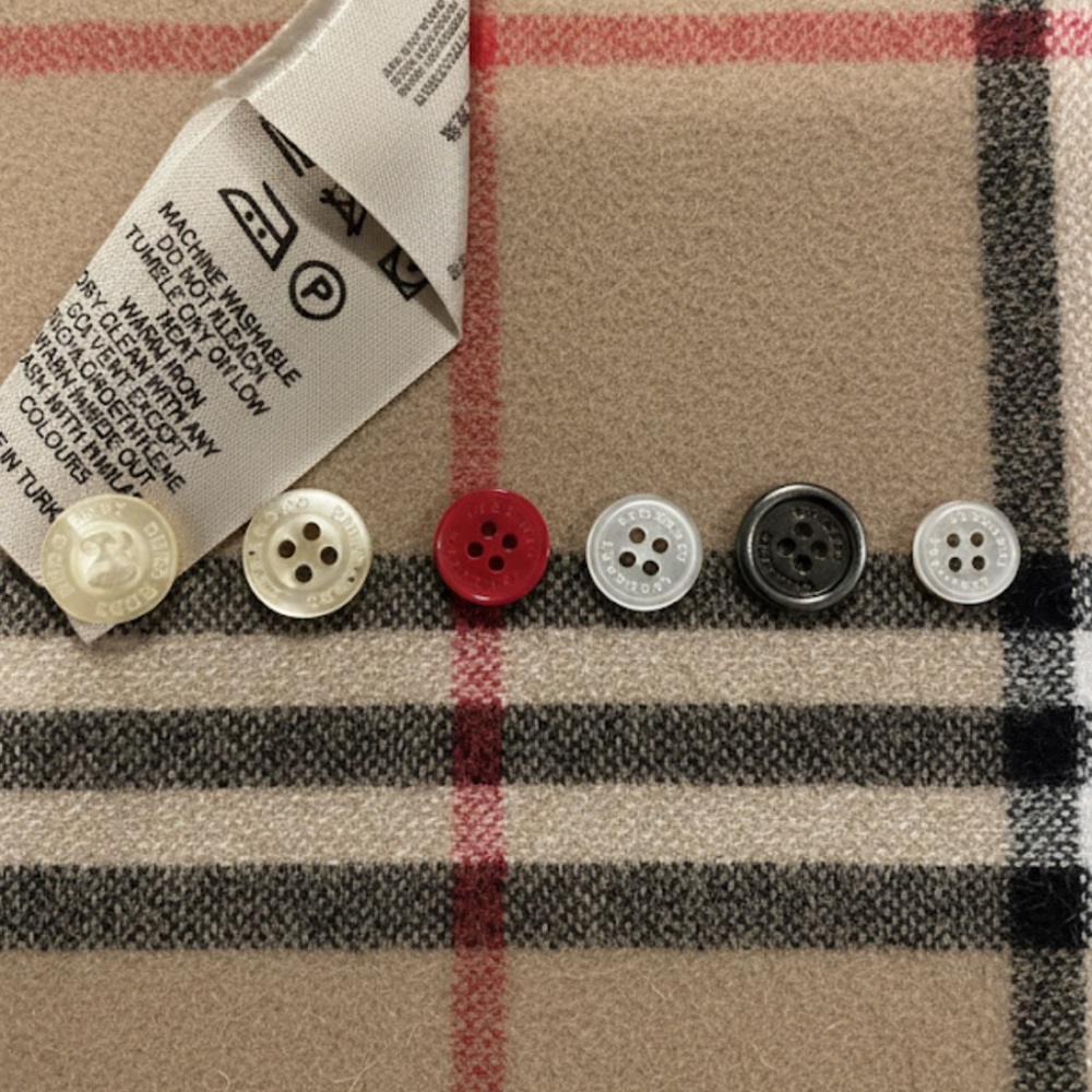New lot authentic Burberry luxury designer signature baby replacement button